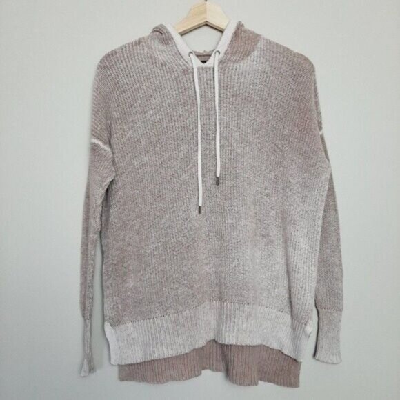 AE Soft Knit Burnout Oversized Hoodie Sweater Sz XS - Picture 2 of 6